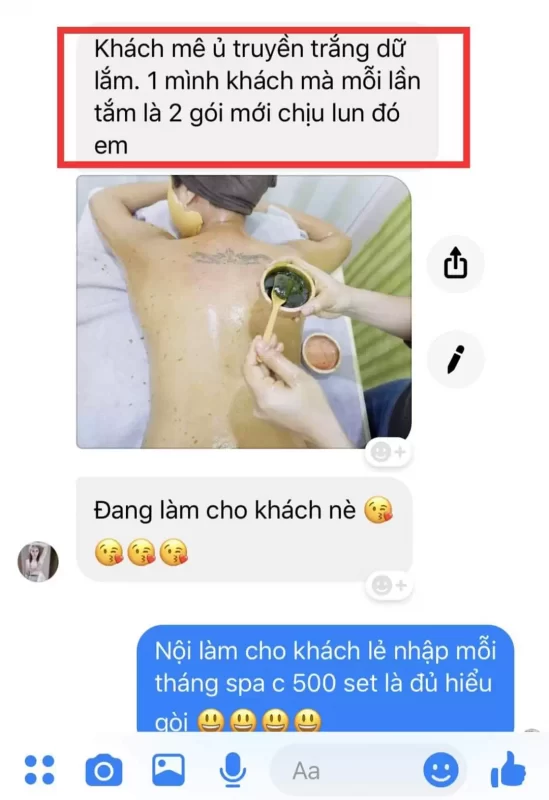 Phản hồi khách hàng cũ dùng ủ trắng