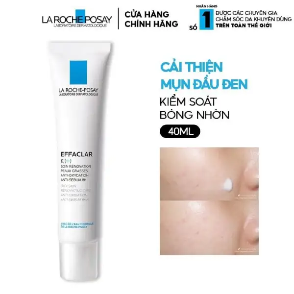 Top 10+ Sản phẩm se khít lỗ chân lông tốt được khuyên dùng 11 Kem dưỡng La Roche Posay Effaclar K+ 40ml