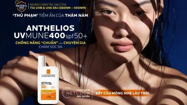TOP 10 kem chống nắng đi biển tuyệt vời cho mùa hè 7 Kem chống nắng La Roche-Posay Anthelios Invisible Fluid