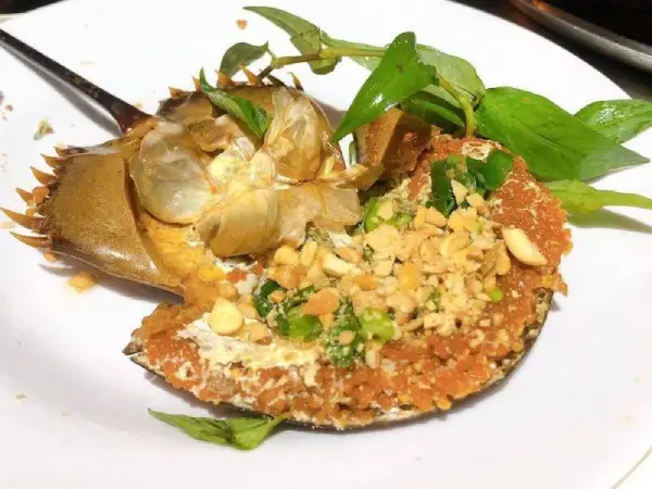 Sam trứng nướng mỡ hành