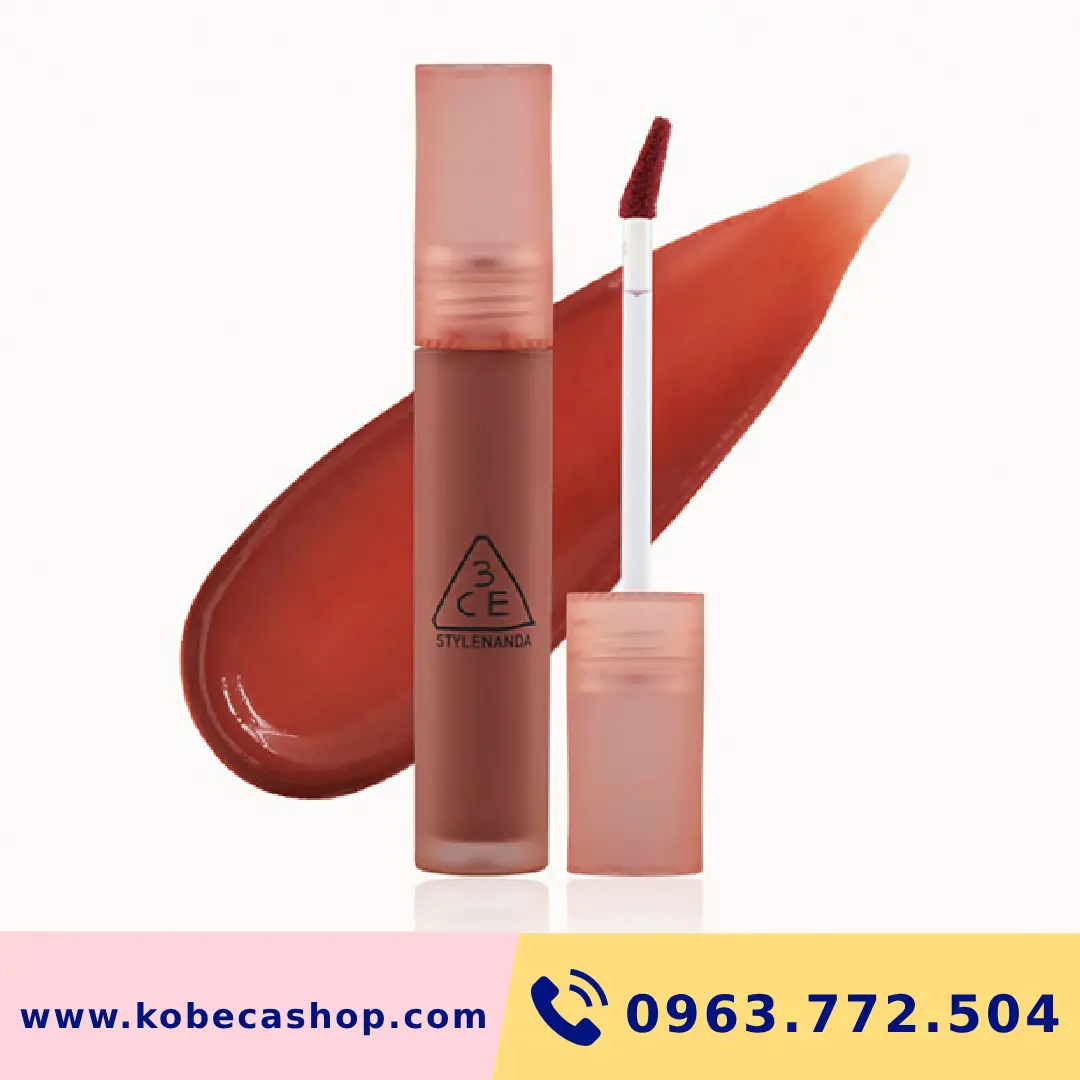 1-son-kem-li-3ce-blur-water-tint-sepia-mau-gach-do Son kem lì 3CE Blur Water Tint Sepia 4.6g