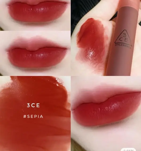 3-son-kem-li-3ce-blur-water-tint-sepia-mau-gach-do Son kem lì 3CE Blur Water Tint Sepia 4.6g