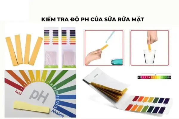 Cách kiểm tra độ pH của sữa rửa mặt