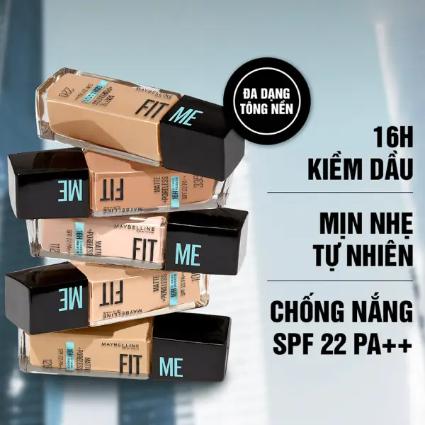 Phiên bản kem nền Maybelline Fit Me Matte Poreless Foundation SPF 22 PA+++ 30ml gây ấn tượng mạnh