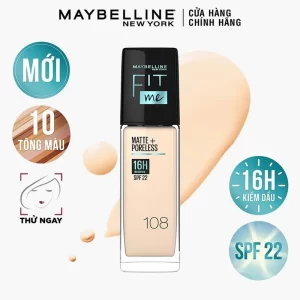 Kem nền Maybelline Fit Me Matte Poreless Foundation