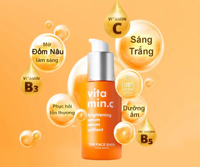Tác dụng của serum vitamin C với làn da