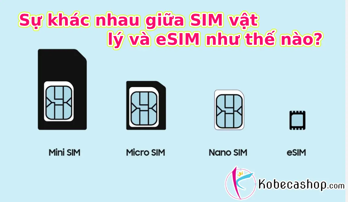 Sự khác nhau giữa SIM vật lý và eSIM như thế nào?