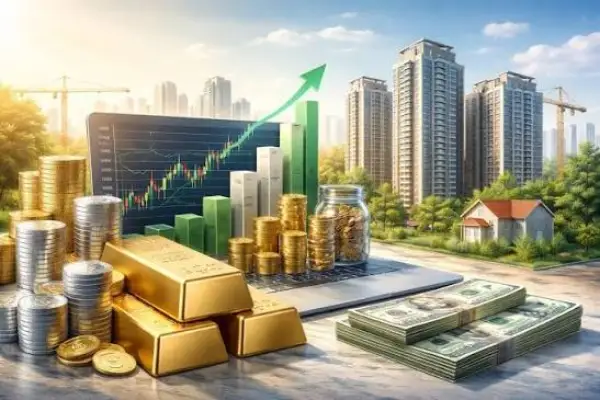 Mối quan hệ tiền, vàng, bất động sản và chứng khoáng
